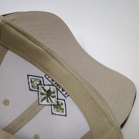 Hawaii Strapback Baseball Cap Brown One Size Adjustable Embroidered 6 Panel - Picture 7 of 8